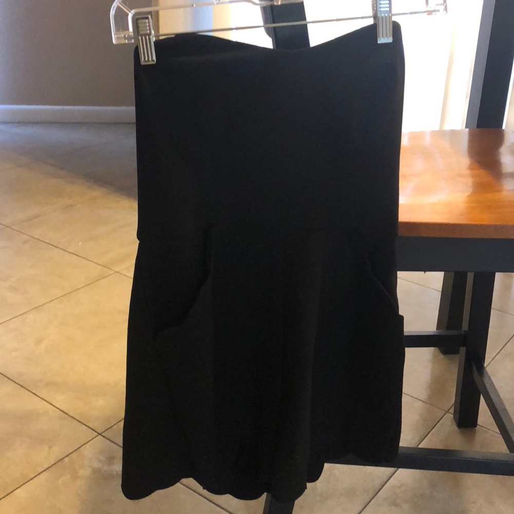 Scalloped Black Romper